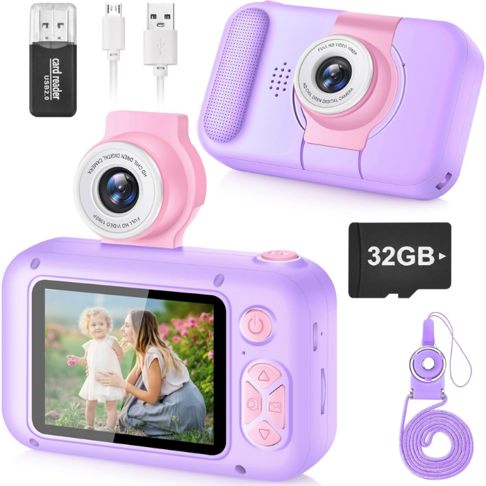 Digitale-kindercamera-1 Digitale kindercamera - Roze