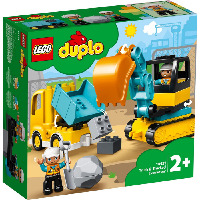 LEGO-DUPLO-Truck-Graafmachine-met-rupsbanden-2 LEGO DUPLO Truck & Graafmachine met rupsbanden - Afbeelding 2