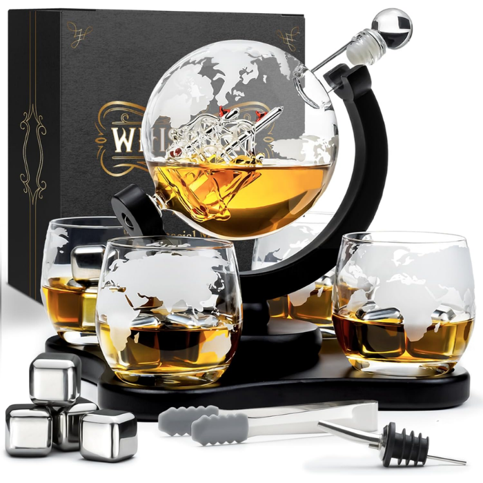 Whisiskey-Whiskey-Karaf-Wereldbol-1 Whisiskey Whiskey Karaf - Wereldbol